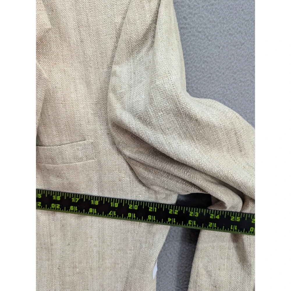 Towncraft Mens Vintage Beige Textured Two Button Blazer Sport Coat Size 42R